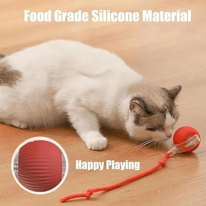 2025 New Electric Dog Ball Toy,Electric Ball Dog Toy for Cat,360 Smart Automatic Interactive Rolling Dog Ball, Smart Interactive Pet Toy Ball,Automatic Dog Toy,Interactive Dog Toys,Gift for kids