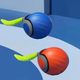 2025 Newly upgraded version 3.0 Cat Toys, Cool Intelligent Interactive Cat Ball for Indoor Bored Cats, Automatic Rolling Ball 3.0 Puzzle Toy, Electronic Rolling Pet Chase (Blue   Orange - 2pcs)