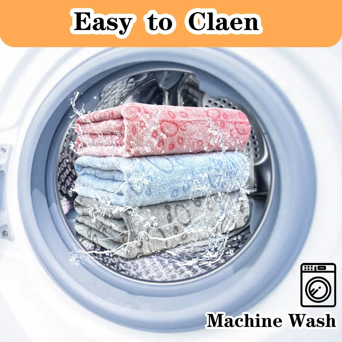 3 Pack Dog Blankets for Small Dogs, 23''x16'' Washable Dog Blanket, Soft Pet Blankets for CatRabbitGuinea Pig Small Animal Fleece Bedding Cute Claw Pattern Rabbit Bedding