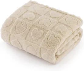 Bedsure Dog Blankets for Small Dogs Washable - Fluffy Fuzzy Cat Puppy Blanket with Premium 300GSM Coral Fleece Soft for Pet Kitten Doggy, White, 25x35IN