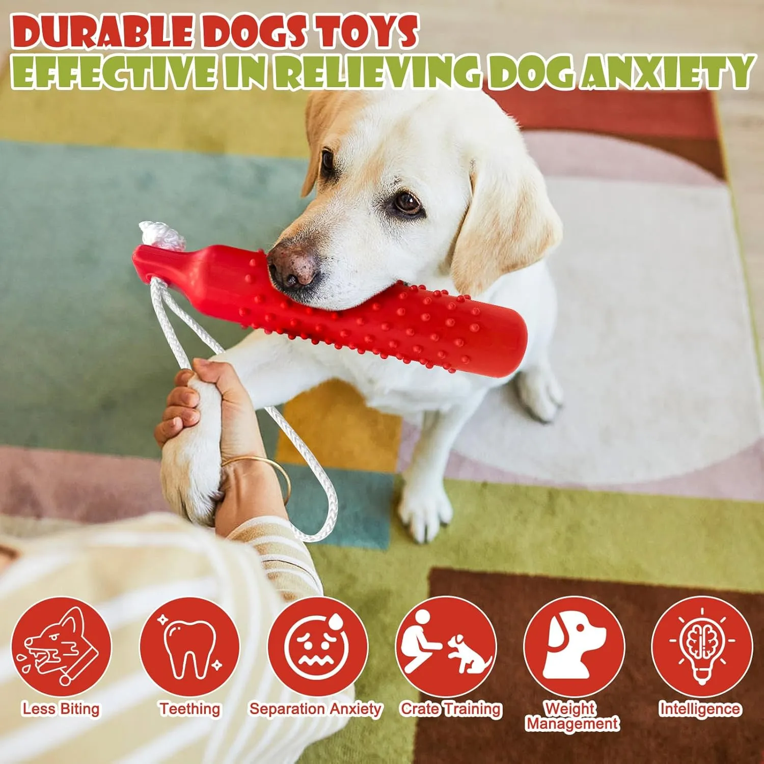 BINGPET Dog Float Bumper Toy,10.8 Inch Large Training Dummy Retrieving Bumpers Summer Pool Toy Tug Game for Large XL Dogs Retriever