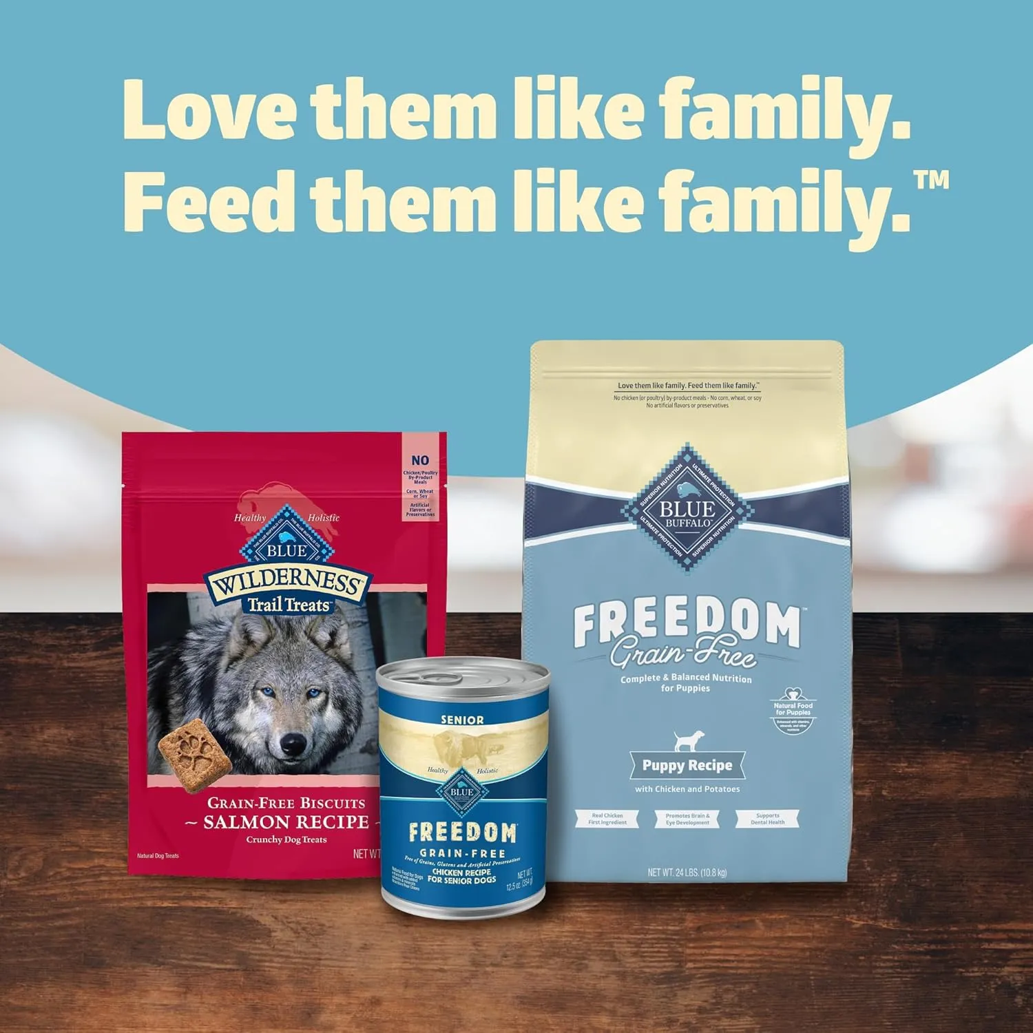 Blue Buffalo Freedom Grain-Free Puppy Dry Dog Food with DHA, Complete & Balanced Nutrition for Puppies, Made in the USA, Chicken & Potatoes, 24-lb Bag