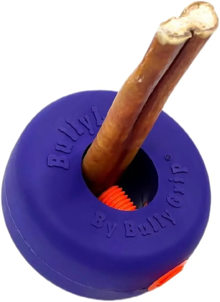 Bully Stick Holder for Dogs, Bully Lok Dog Safety Device, Prevents Choking Small, Medium, Large Dogs, Yak Cheese, Collagen, Dental Chew, Rawhide, Bone, Antler, Treats, Toy Safety Device