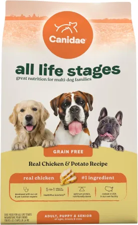 Canidae All Life Stages Real Chicken & Potato Recipe  High Protein and Grain-Free Premium Dry Dog Food for All Ages, Breeds, and Sizes 4 lbs.