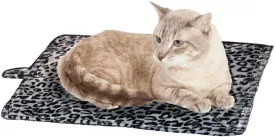 Cat Bed, Purrfect Thermal Cat Mat, Leapord Prints, Gray