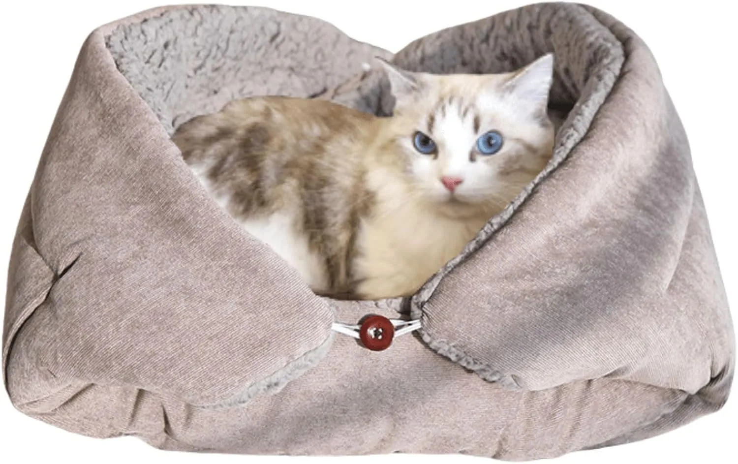 Cat Beds Small Dog Bed, Self Warming Cat Dog Mat Washable Warm Fluffy Pet Pad Calming Cushion Soft Kitty Bed for Indoor Outdoor Crate Pets Cat Small Dog Sleeping (Light Gray,Small)