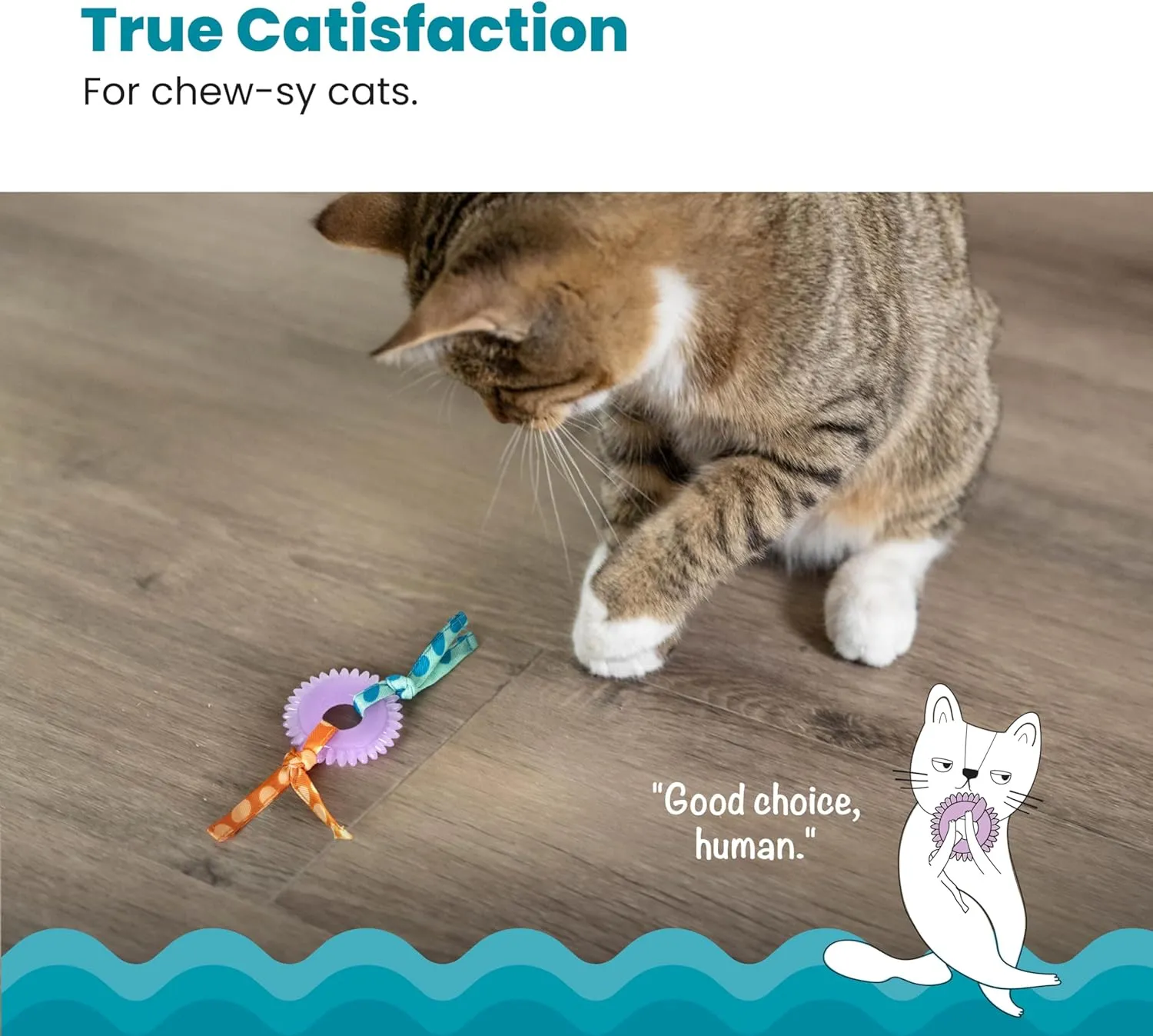 Catstages Dental Kitty Chew Wheel Catnip Cat Toy, Purple