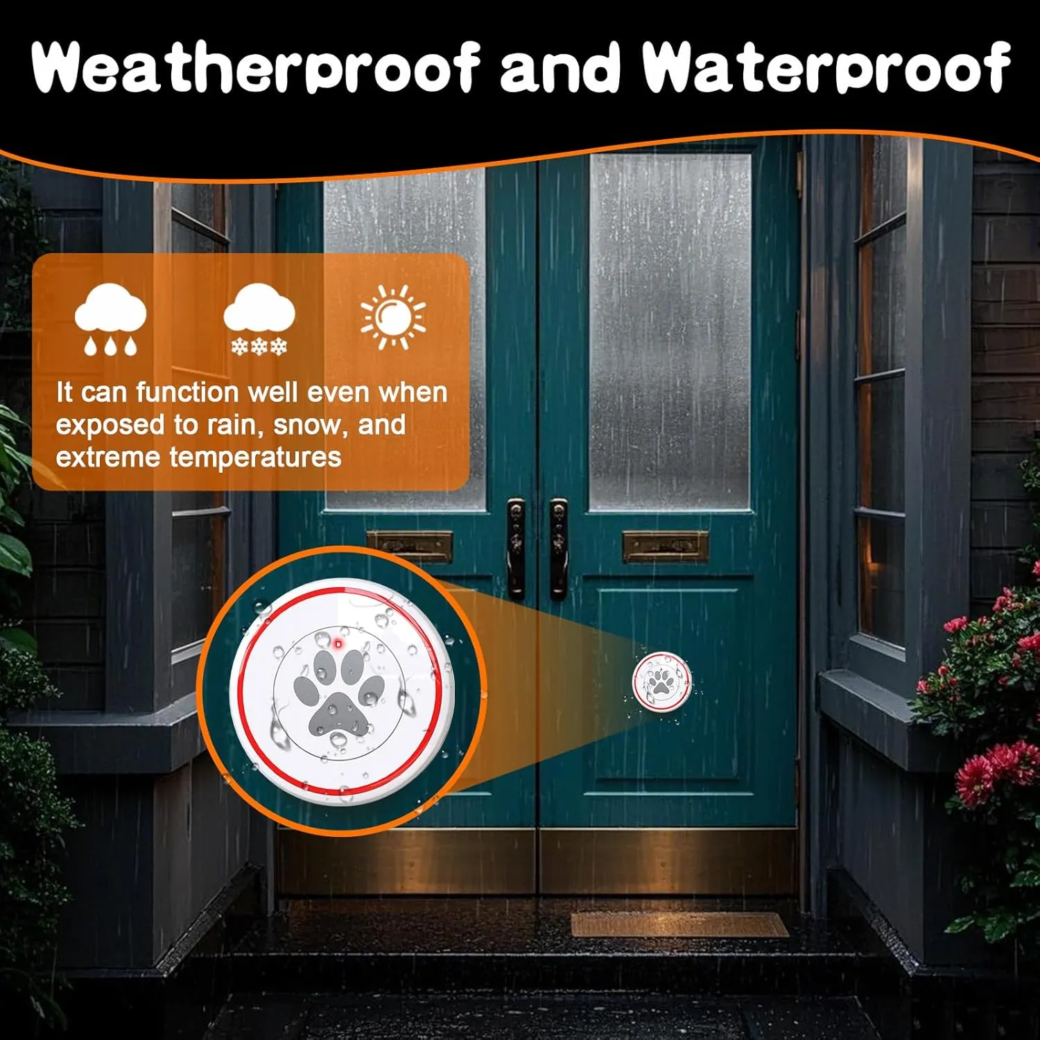 ChunHee Dog Door Bells, Smart Dog Doorbells for Potty Training to Go Outside, Dogs Bells for Doggie to Ring to Go Potty Train with Customized Ringtones Adjustable Volume, 3 Dog Buttons[New 2025]