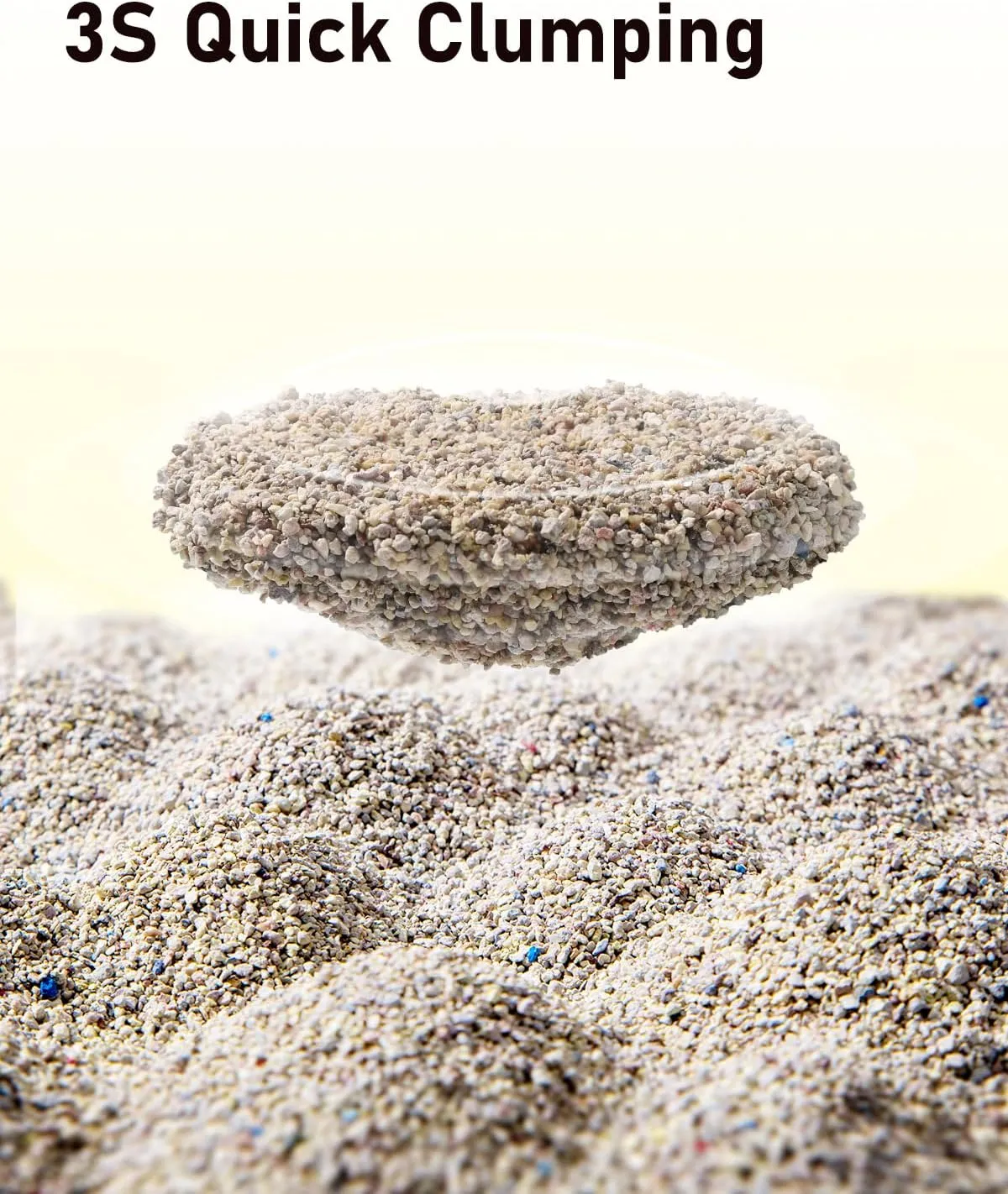 Clumping Cat Litter 44 lb for Multi-Cats, Sodium-Based Litter, Strong Clumping, Scent Free, Easy Scooping, Natural Ingredients, Nano Ore Minerals Based, Bag Handle Design