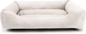 Corduroy Dog Bed Pet Bed for Medium Small Large Dogs Calming Soft Cat Bed with Recyclable Bottom Comfortable and Safety for Pet,Multiple,25 * 20 * 8