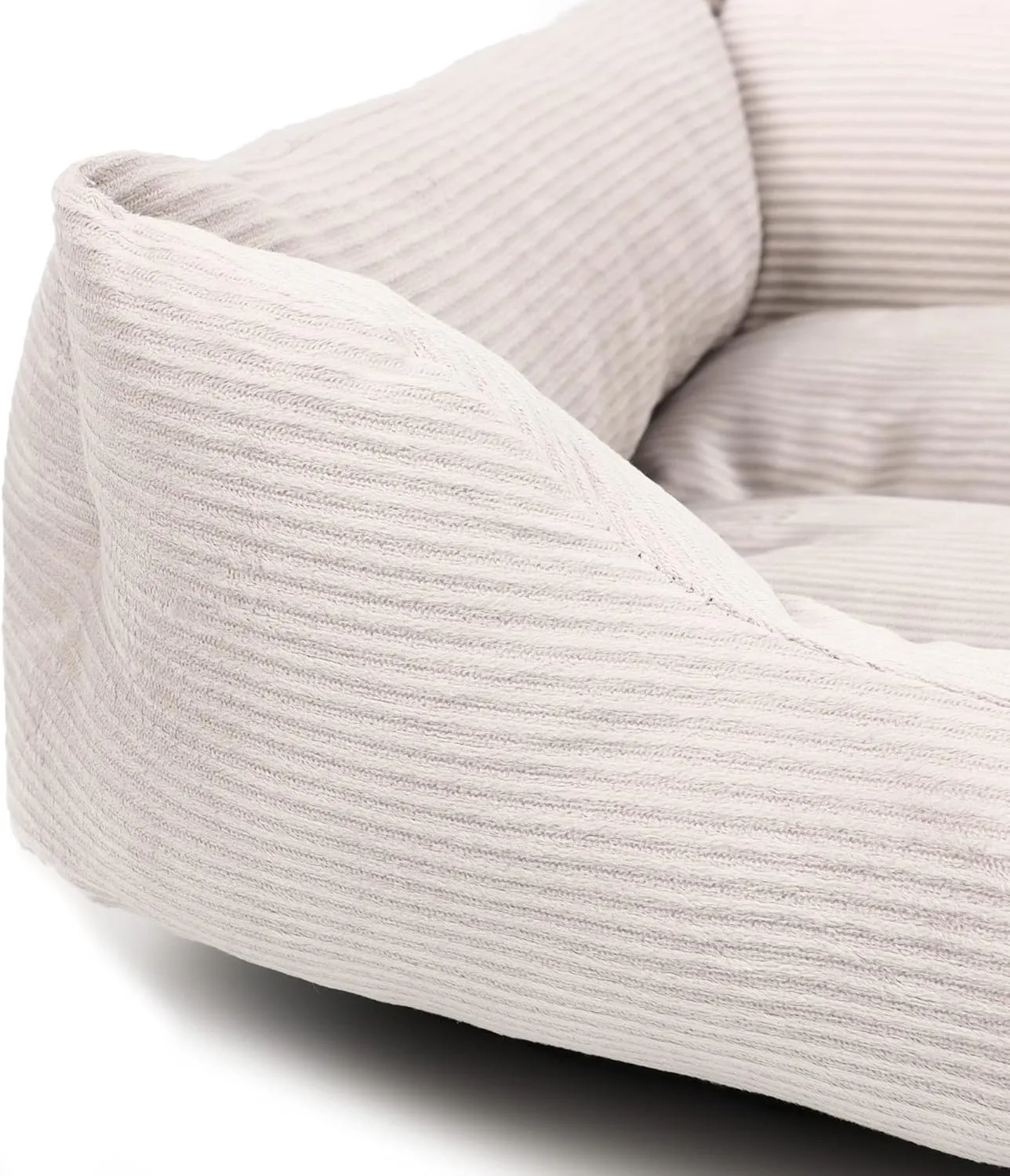 Corduroy Dog Bed Pet Bed for Medium Small Large Dogs Calming Soft Cat Bed with Recyclable Bottom Comfortable and Safety for Pet,Multiple,25 * 20 * 8