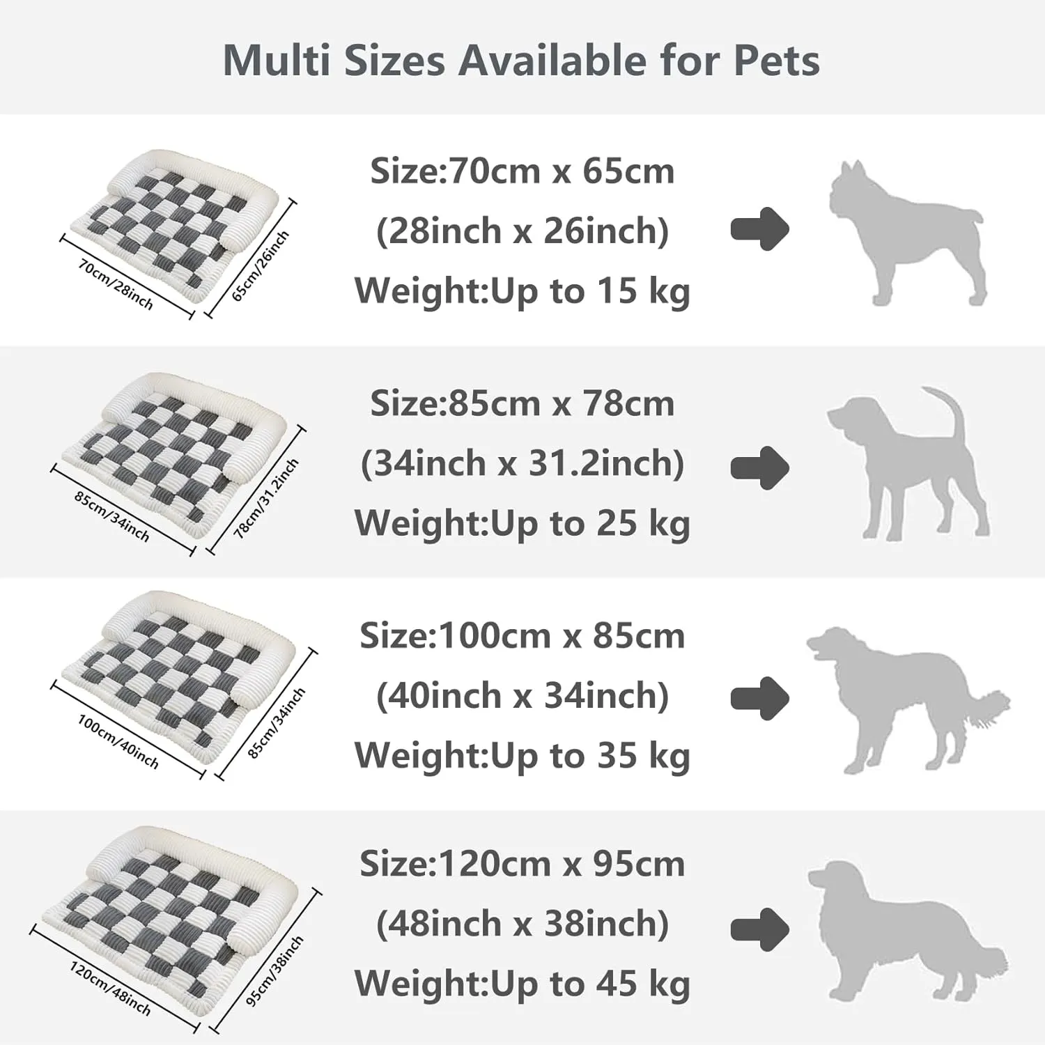 Couch Cover for Dogs Washable, Calming Dog Bed Mats, Non Slip Pet Bed for Couch, Fluffy Cat Mat for Furniture Protector Sofa Cover for Home and Car (Brown, 27.5 * 25.5inch)