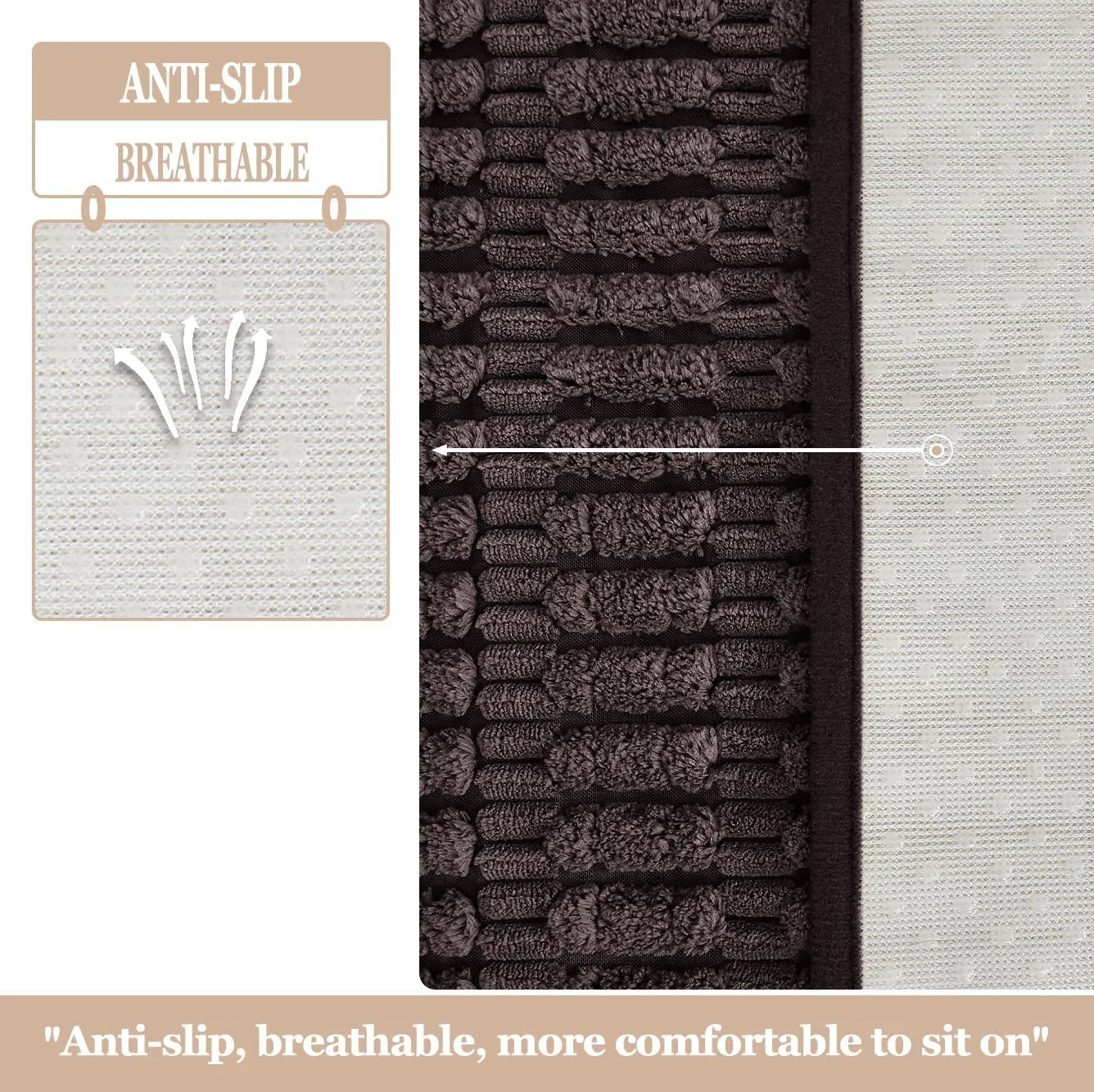 Couch Covers Sofa Seat Covers, Anti-Slip Dog Mat Pet Pad Blanket for Sofa Chair Recliner Bed Furniture Protector Washable (Coffee, 40x60 inch)