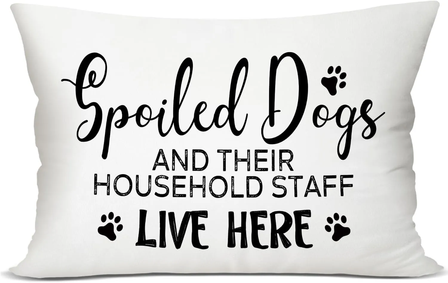 Dog Throw Pillow Covers 12 x 20, Dog Lover Gifts for Pet Owner Women Men Dog Mom Gifts, Dog House Decor Reserved for The Dog Pillow Cover for Sofa Bedroom Decorative Pillow Cases -44
