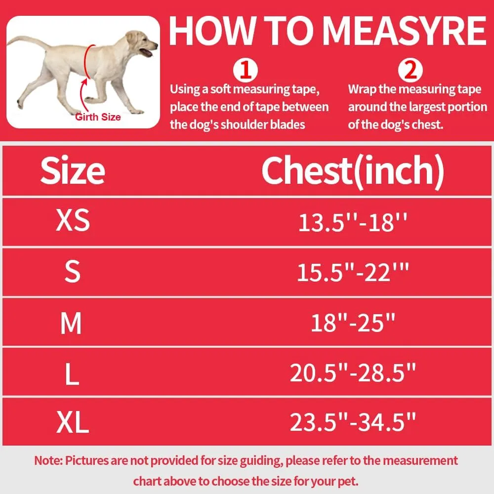 Dog Vest Harness and Leash Set, Animire Reflective Service Dog Vest with 10 Patches, 3 Rings No Choke Pet Vest for Leash Placement, in Training Dog Harness for Small Medium Large Dogs(Red,XL)