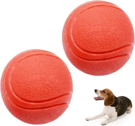 GaesQae Hard Rubber Balls for Dogs,Dog's Solid Rubber Bouncy Ball Bite Resistant and Indestructible Dog Training Ball,Dog Balls for Aggressive Chewers