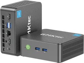 GMKtec G3 Plus Mini PC, Intel Twin Lake N150(Upgraded N100) 16GB RAM 512GB M.2 2280 SSD, Mini Desktop Computer Dual HDMI/WiFi6/BT5.2