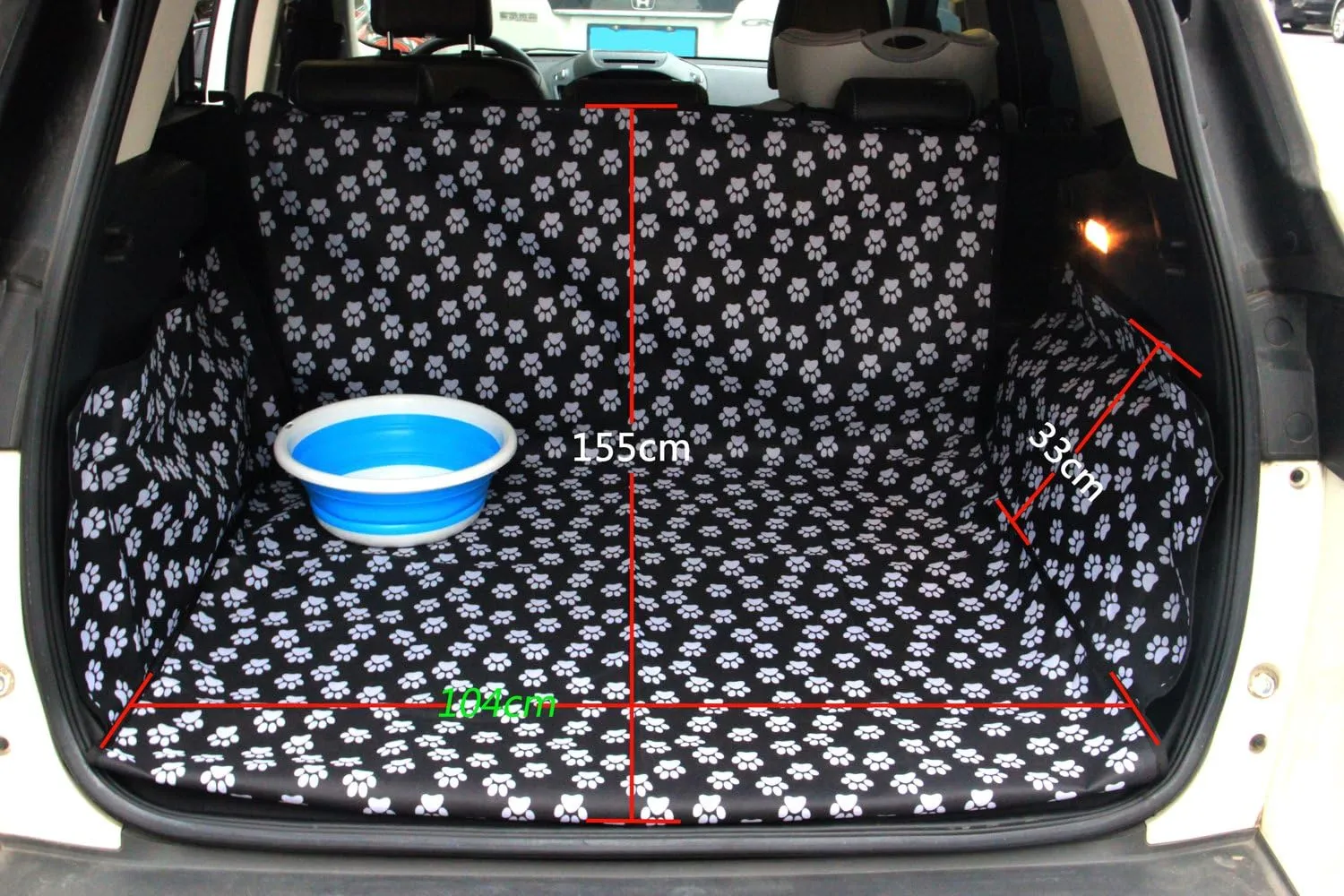 HelloTree SUV Cargo Liner for Dogs Waterproof Pet Cargo Cover Dog Seat Mat for SUVs Oxford Car SUV Seat Cover Trunk Protector for Vehicles Washable Dog Accessories