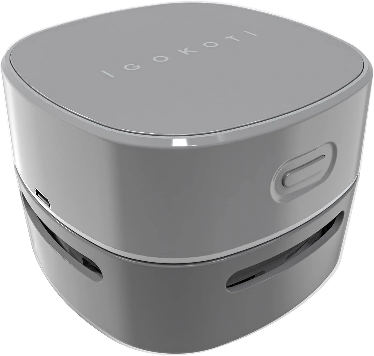 IGOKOTI Desktop Vacuum Cleaner Mini, USB Rechargeable Desk Vacuum Energy Saving High Endurance, Cordless 360 Rotatable Tabletop Dust Sweeper for Cleaning Hairs Crumbs Keyboard