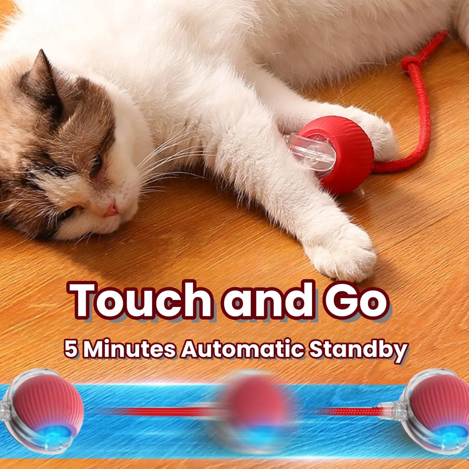 Interactive Rolling Cat Ball,2025 New Cat Rotating Toy, 360 Smart Rolling Ball Toy Electric Balls,Suitable for Floors, Carpets, Tiles, Living Rooms (Green)