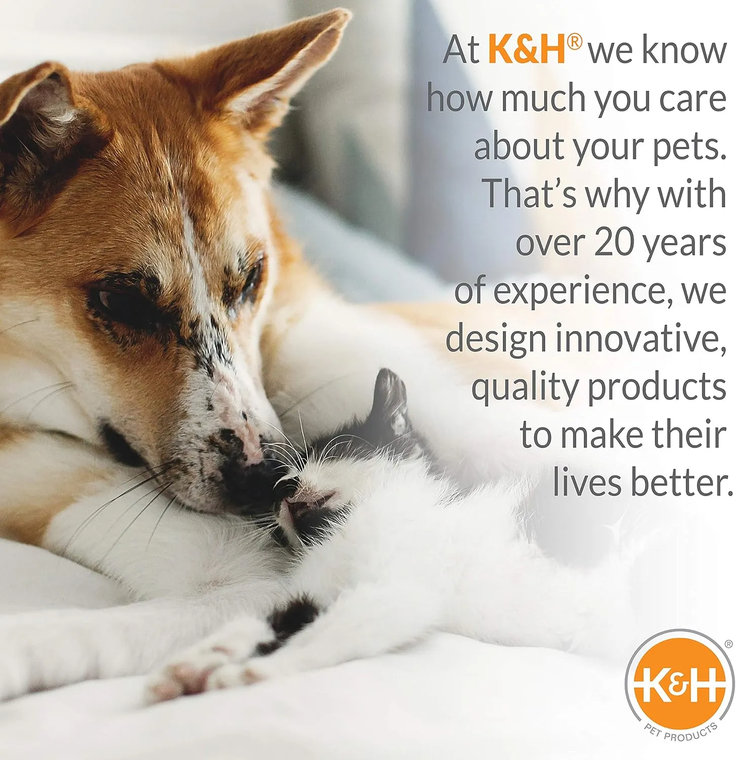K&H Pet Products Self-Warming Lounge Sleeper Cat Bed, Soft Comfortable Self Heating Pet Bed, No Electric Needed to Keep Pets Warm, Also For Small Dogs, Machine Washable - Small 20 X 16in Sage/Tan
