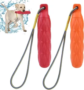 KOOLTAIL Floating Dog Pool Toys - 2 Pack Summer Bumper Doggie Toy for Water, Interactive Training Games Fetch & Chew Toys to Keep Them Busy, Outdoor Doggy Toys with Rope for Small Medium Large Dogs