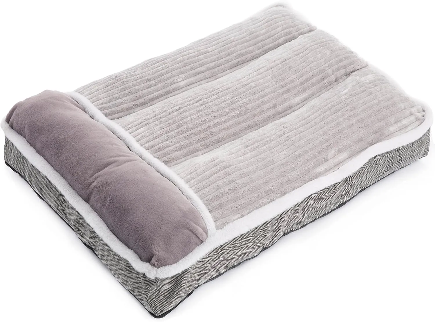 Large Dog Bed with Pillow for Crate Kennel, Sofa Dog Bed, Super Soft pet Bed for Medium, Jumbo, Furniture