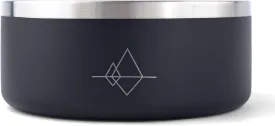 MADE TO ROAM Premium Everest Bowl - Stainless Steel Double-Walled Vacuum-Insulated Dog Bowl with Non-Slip Grip (New York Afterlight, 64oz)