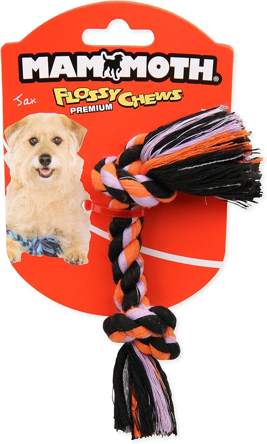 Mammoth Pet Products Flossy Chews Cottonblend Color Rope e, Mini, 6-Inch, MultiColored (20000V)