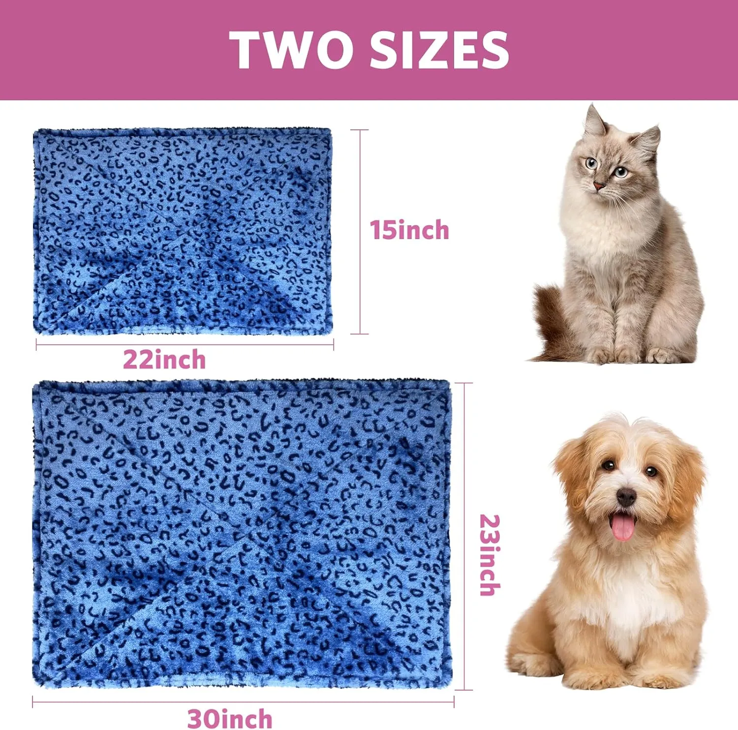 MARUNDA Self Warming Cat Bed, Super Soft Dog Bed, Self Heating Cat Pad