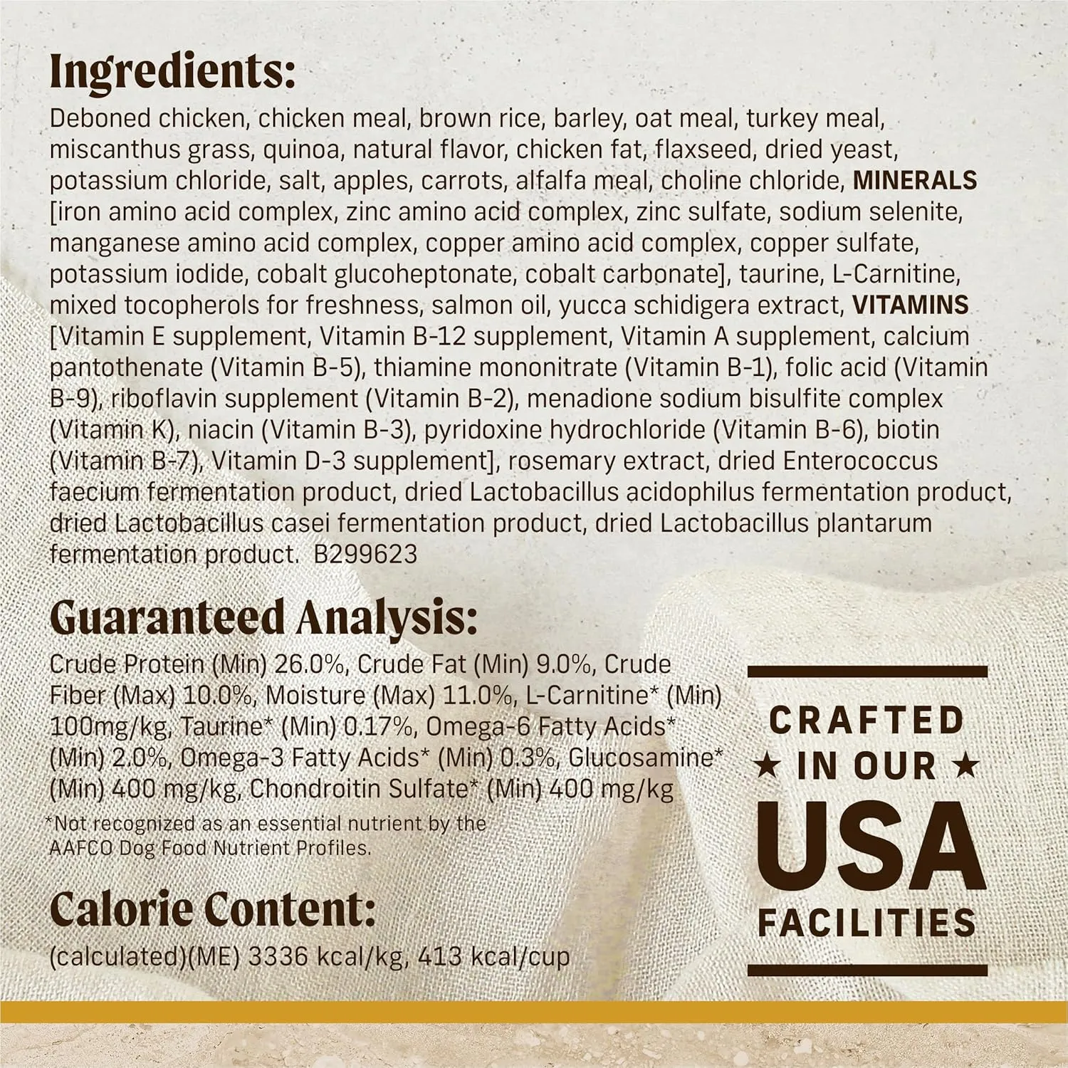 Merrick Healthy Grains Premium Adult Dry Dog Food, Wholesome and Natural Kibble, Healthy Weight Recipe - 4.0 lb. Bag