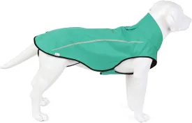 Mile High Life Dog Raincoat, Adjustable Waterproof Reflective Rain Jacket for Small Medium Large Dogs, Lightweight Breathable Pet Rain Coat with Leash Hole(Green,XXS Chest 16-19")