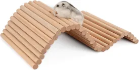 Niteangel Hamster Climbing Ladder Wooden Suspension Bridge for Guinea Pigs Rats Hedgehog Gerbils Mouse Sugar Glider and Other Small Animals (Medium)