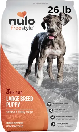 Nulo Freestyle Large Breed Salmon & Turkey Puppy Food, 26 Pound Bag