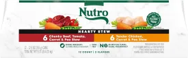 Nutro Hearty Stew Cuts in Gravy Wet Dog Food Chicken Beef Variety Pack, 12.5 oz. Cans (12 Count, Pack of 1)