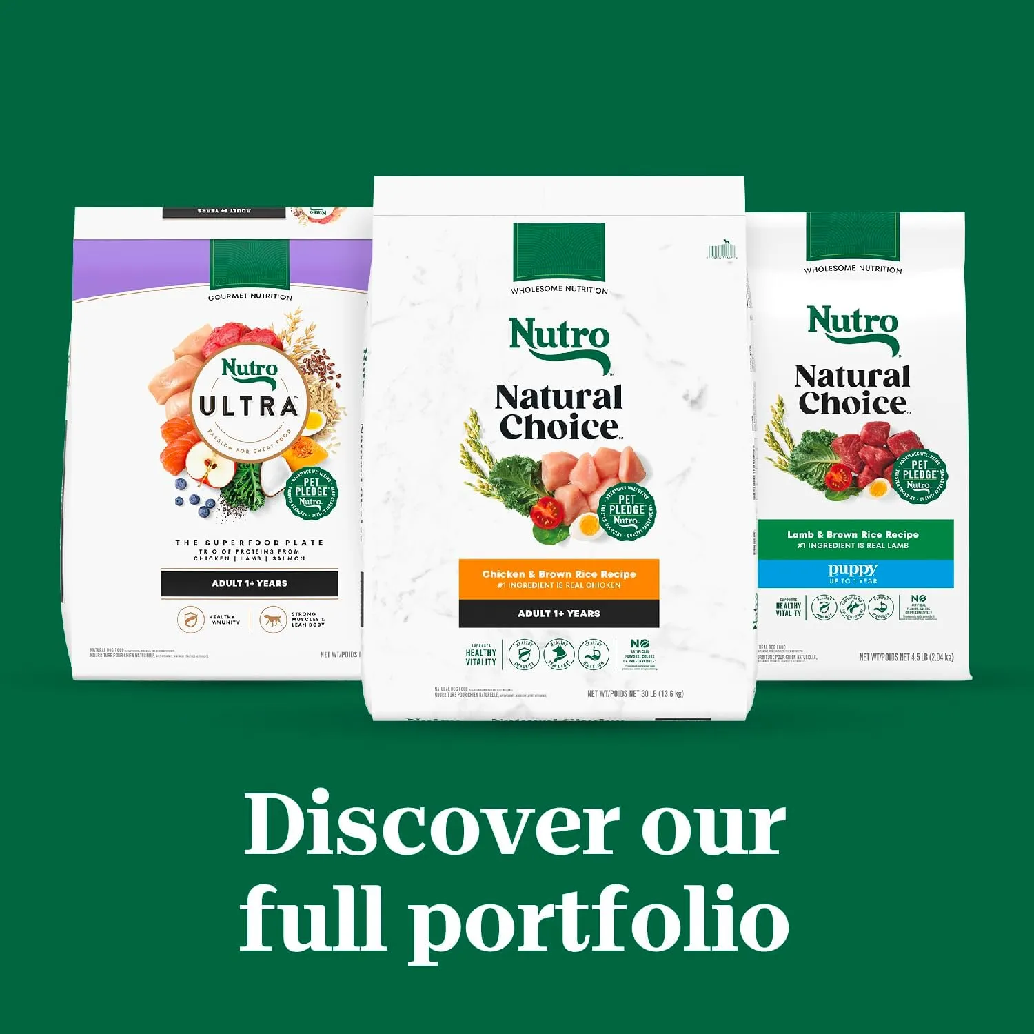 Nutro Natural Choice Adult Large Breed Dry Dog Food, Lamb and Brown Rice Recipe, 30 lbs.