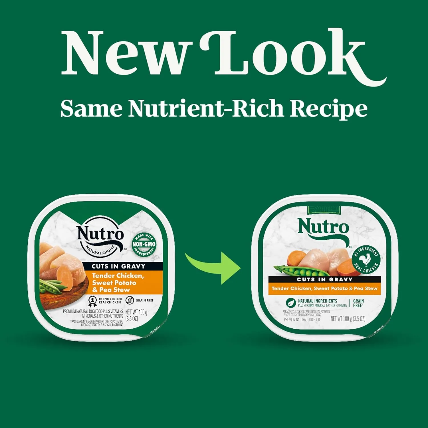 Nutro Natural Choice Cuts in Gravy Wet Dog Food Chicken Recipe, 3.5 oz. Trays (24 Count, Pack of 1)
