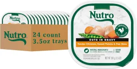 Nutro Natural Choice Cuts in Gravy Wet Dog Food Chicken Recipe, 3.5 oz. Trays (24 Count, Pack of 1)