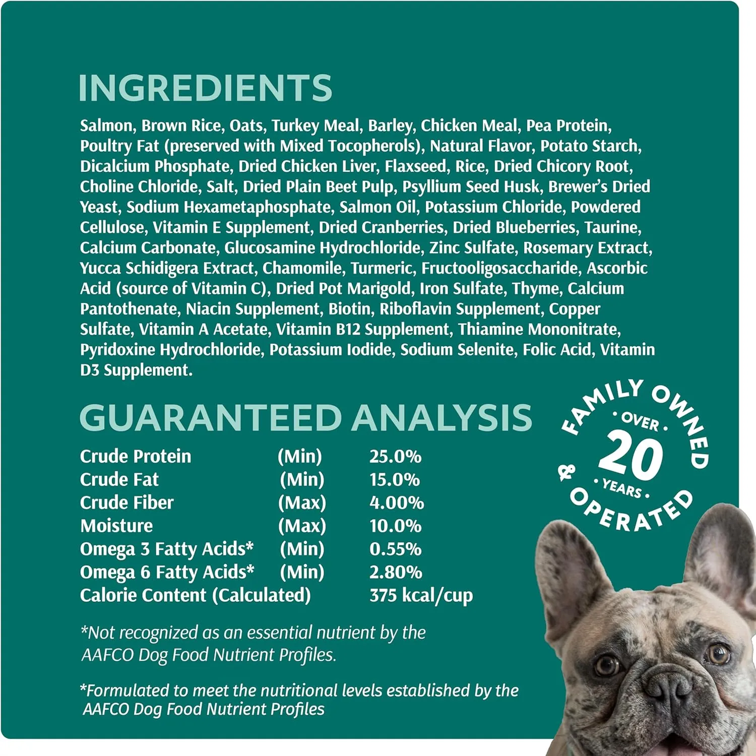 Optimeal Toy Breed Dry Dog Food  Small Kibble for Small Dogs, High Protein, Natural Ingredients, Skin & Digestive Support, Premium European Nutrition  Salmon & Brown Rice, 3.3 lbs