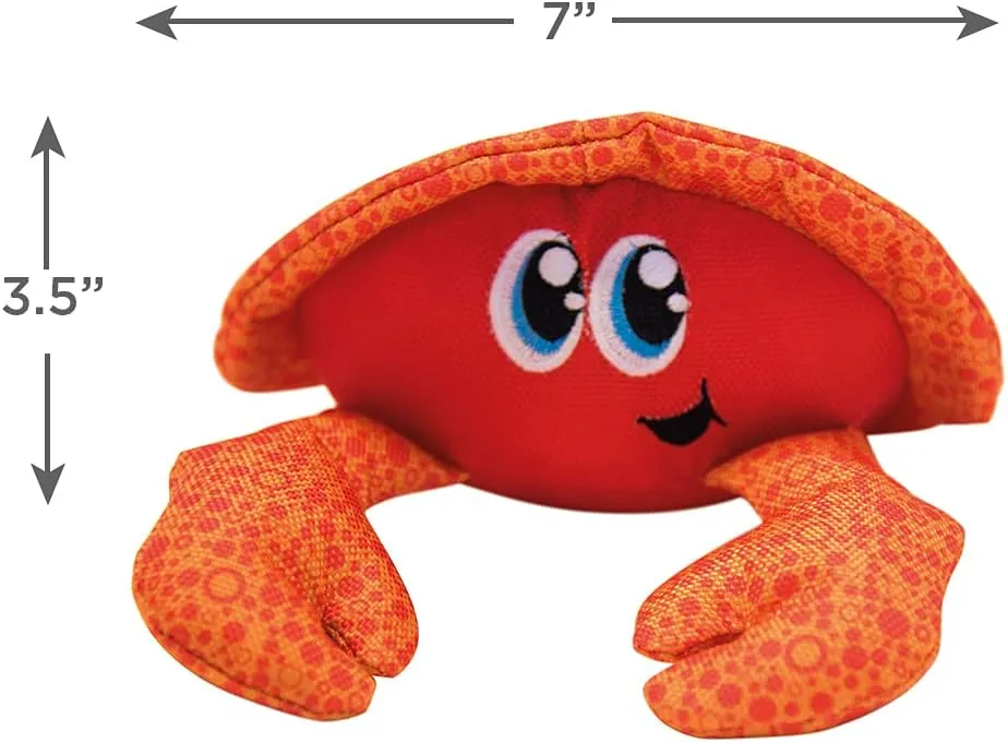 Outward Hound Floatiez Crab Floating Dog Toy, Medium