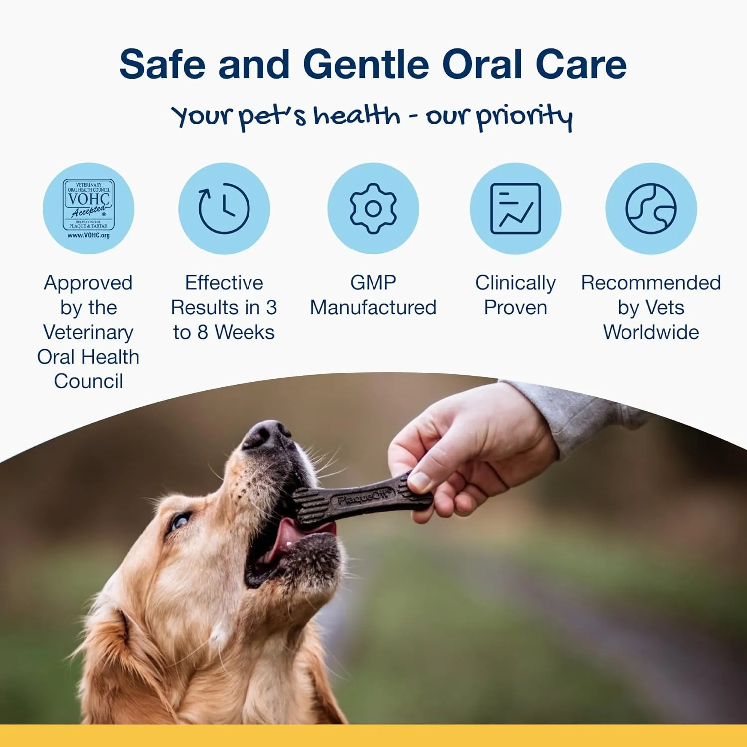 ProDen PlaqueOff System Dental Care Bones - Dog Teeth Cleaning Bones for Oral Hygiene -Medium/Large Canine Formula - Bacon Flavor -17 oz(Packaging May Vary)