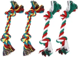 Puppy Rope Toys for Small Dogs - Puppy Teething Toys - Knots Dog Toy for Smart Newborn Pet and High Active Puppies - Doggy Mini Dental Pack of 4