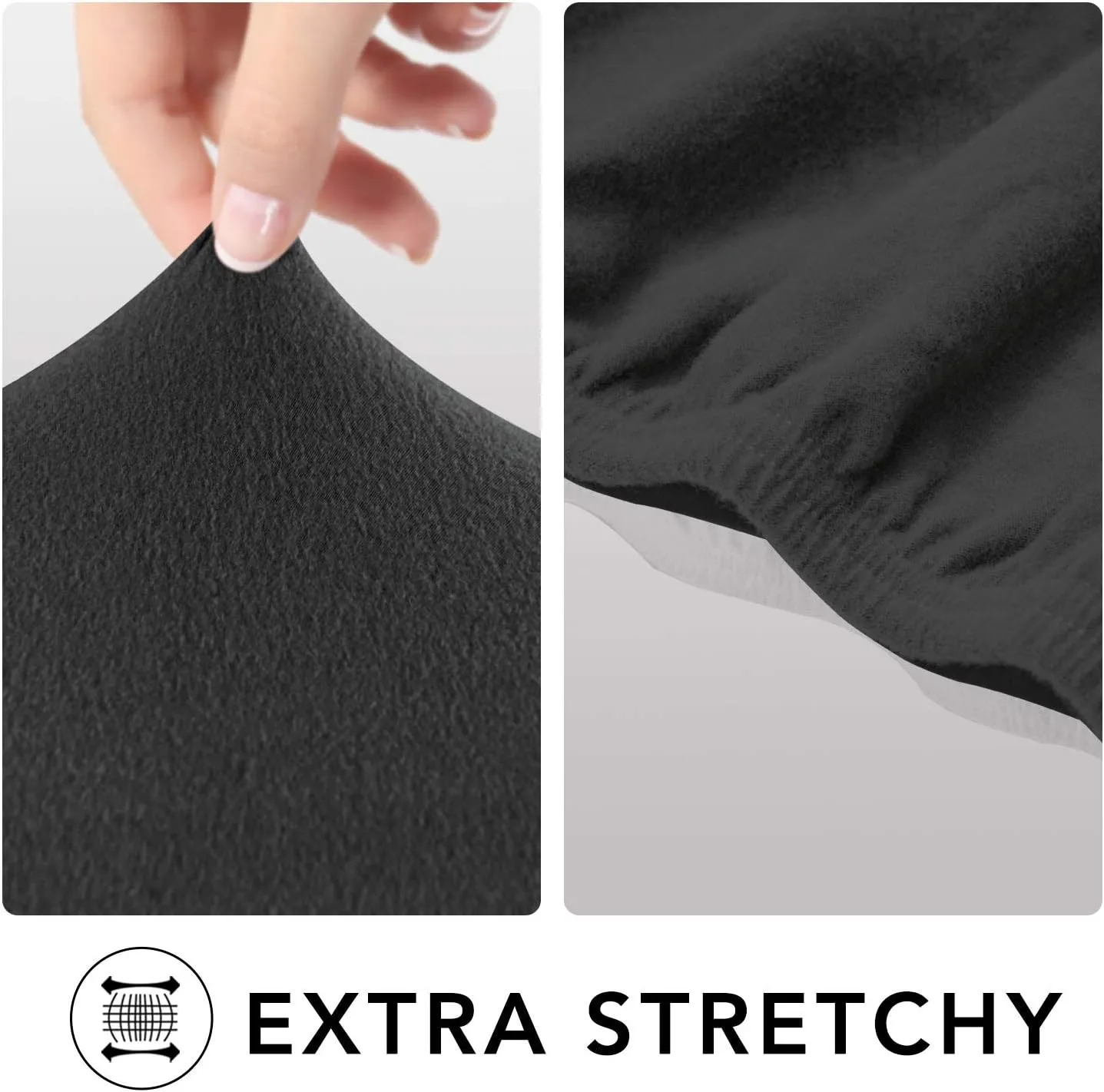 PureFit Super Stretch Sofa Slipcover  Spandex Non Slip Soft Couch Sofa Cover, Washable Furniture Protector with Non Skid Foam and Elastic Bottom for Kids, Pets Loveseat, Dark Gray