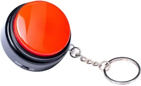 Recordable Talking Button with Keychain, 30s Voice Recording Time Sound Button Recording Your Own Words