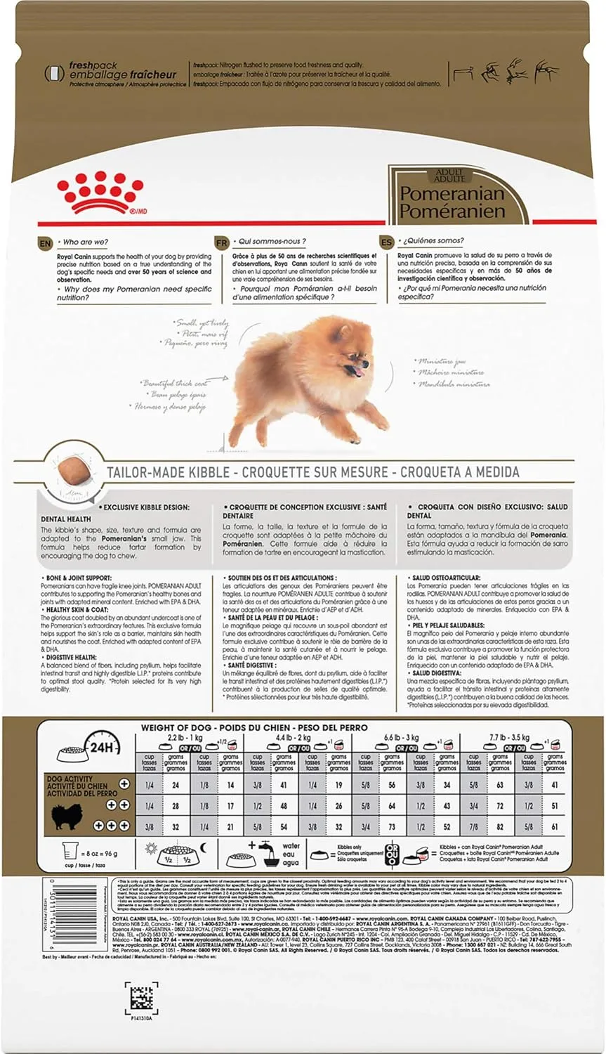 Royal Canin Breed Health Nutrition Pomeranian Dry Dog Food, 10 lb bag