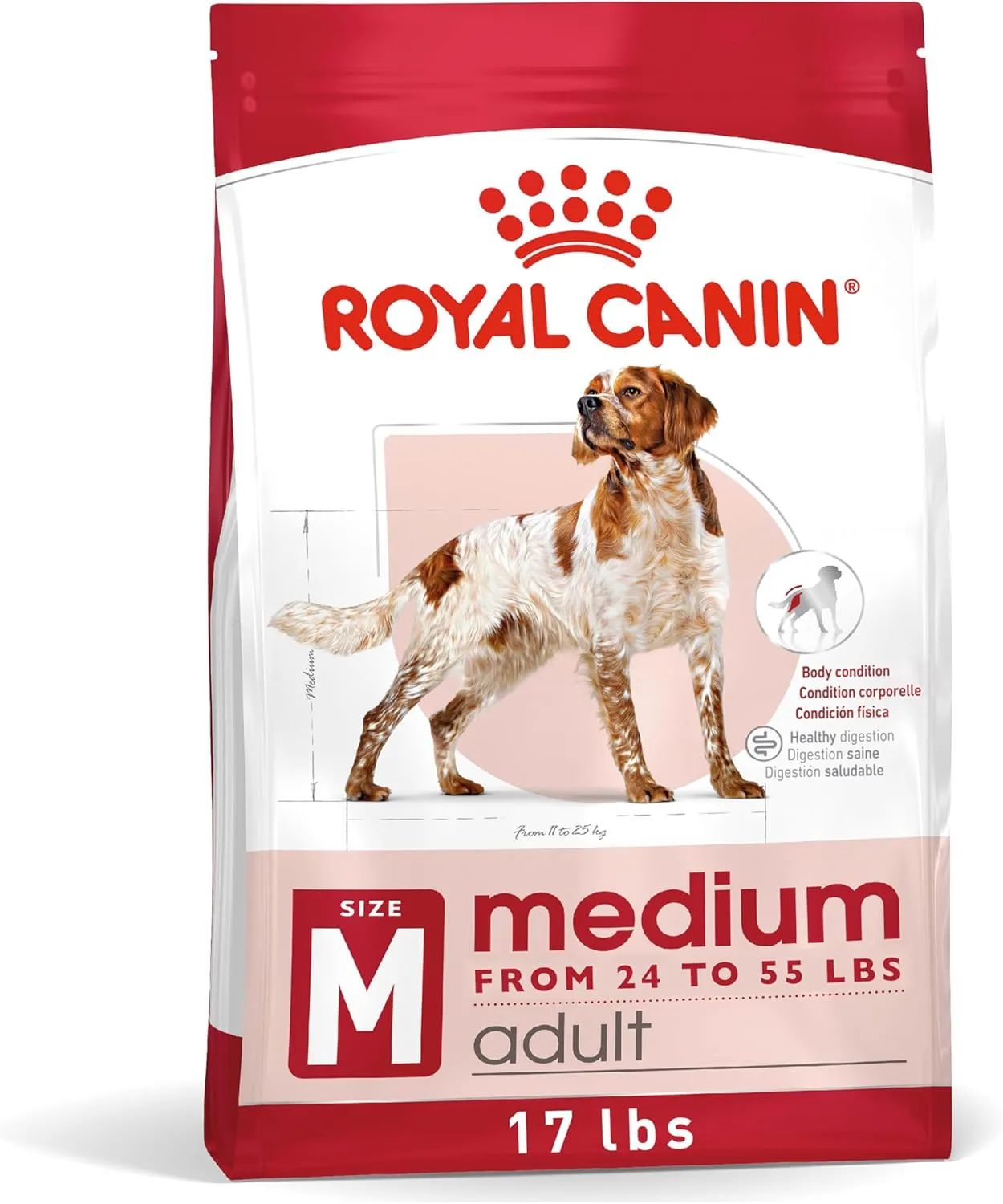 Royal Canin Size Health Nutrition Medium Adult Dry Dog Food, 30 lb bag