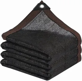 Shade Cloth - Garden Shade Mesh Netting with Grommets Outdoor Sun Shade Cover for Pergola Patio Plants Greenhouse Chicken Coop Black 90% Shading Rate