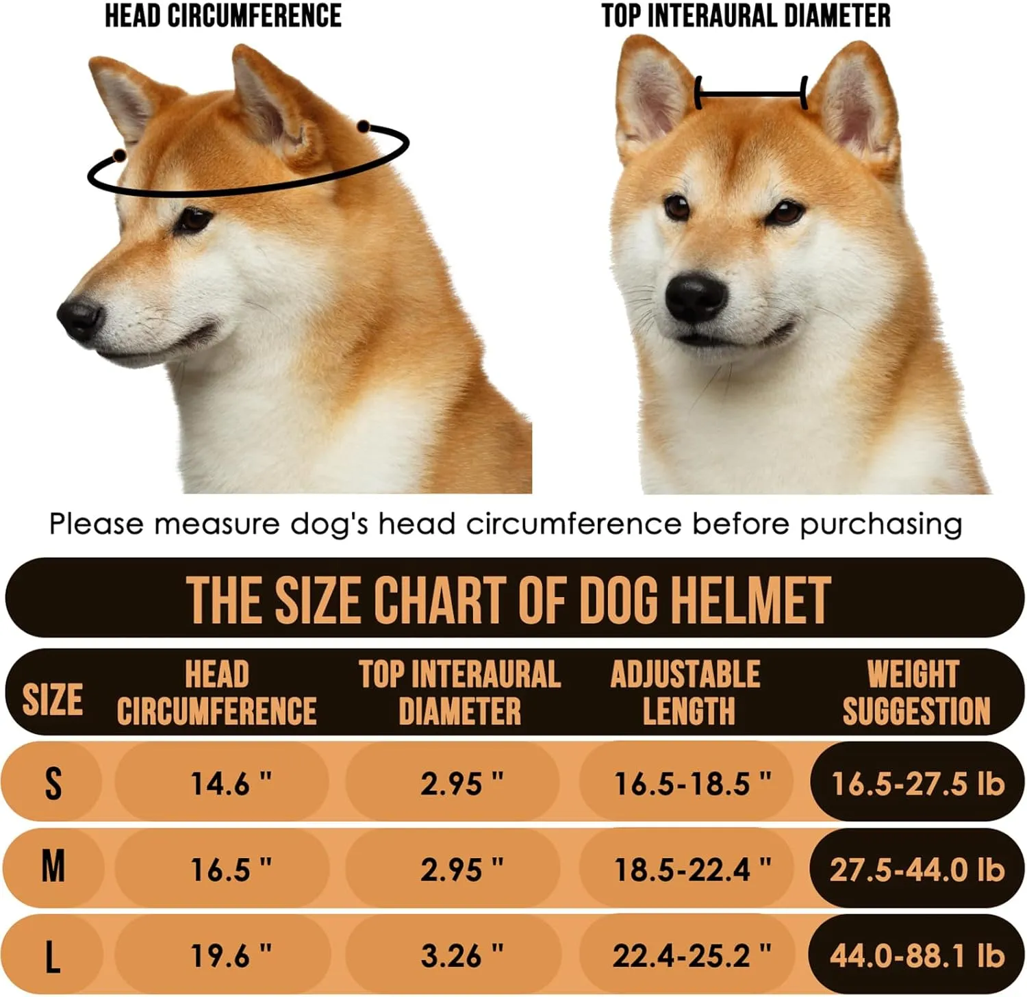 SlowTon Dog Helmet and Goggles - UV Protection Doggy Sunglasses Dog Glasses Pet Motorcycle Helmet Hat with Ear Holes Adjustable Belt Safety Hat for Small Medium Large Dogs Puppy Riding (Black, S)