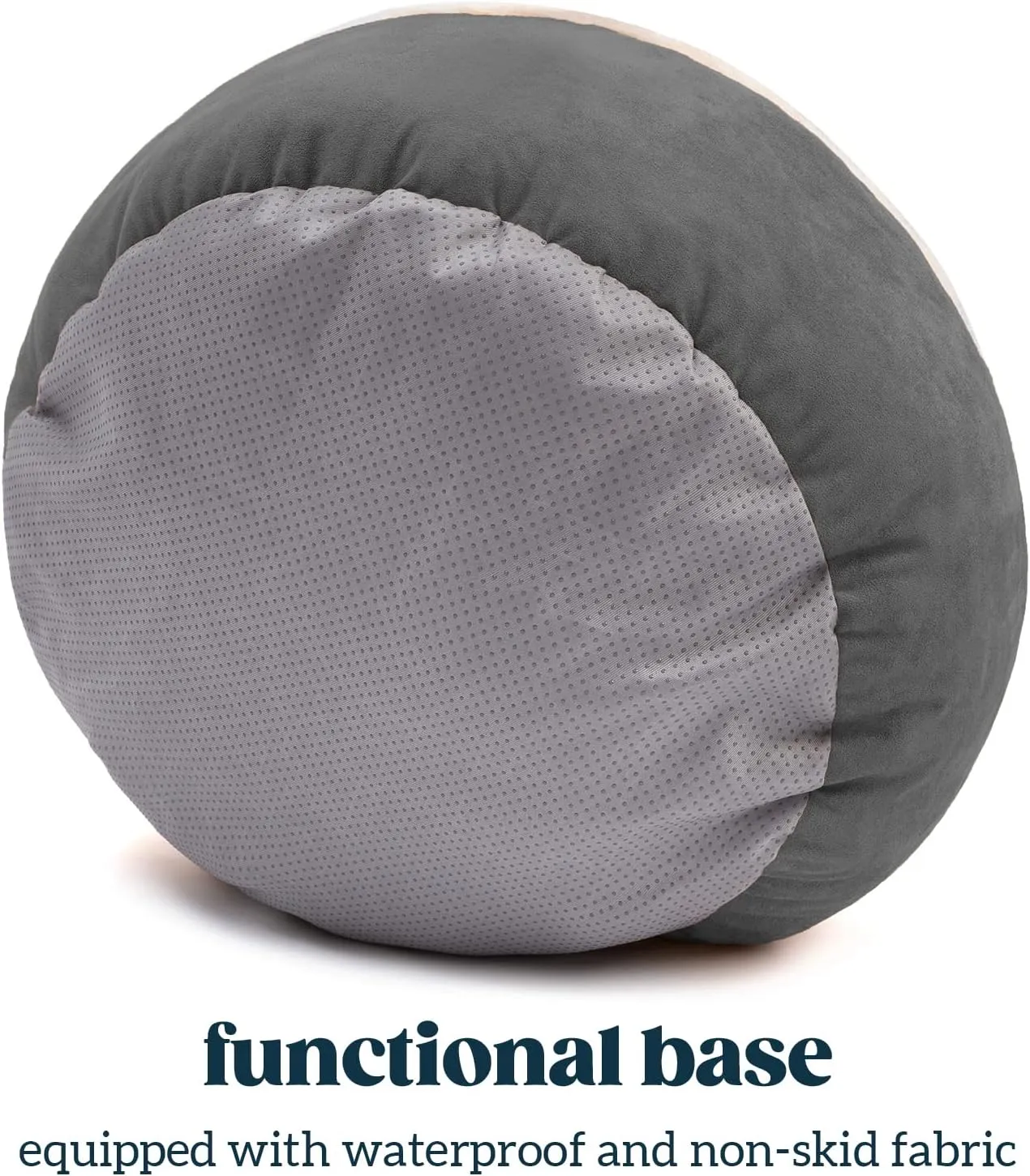 Small Dog Bed for Small Dogs Up to 30lbs - Washable Burrow Puppy Beds with Blanket Attached - Covered Dog Cave Bed with Anti-Slip Bottom - Charcoal Gray, 27"