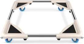 SPACECARE Mobile Roller with 4 Locking Wheels - Adjustable Furniture Dolly Washing Machine Stand Refrigerator Base Moving Cart